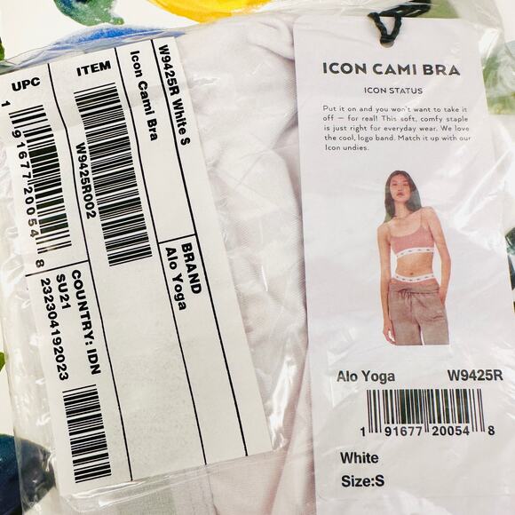 ALO Yoga NWT Icon Cami Bra in White – Size Small - Picture 4 of 8
